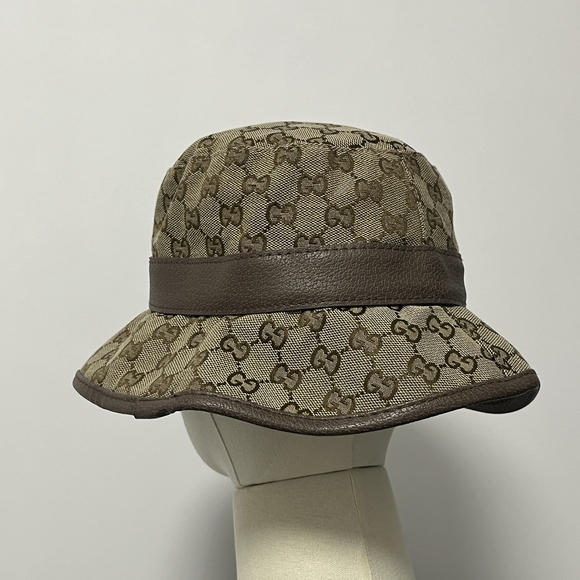 Gucci GG Monogram with web canvas fisherman hat - Picture 4 of 5
